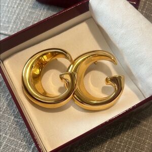 Gucci Gold GG Earrings
